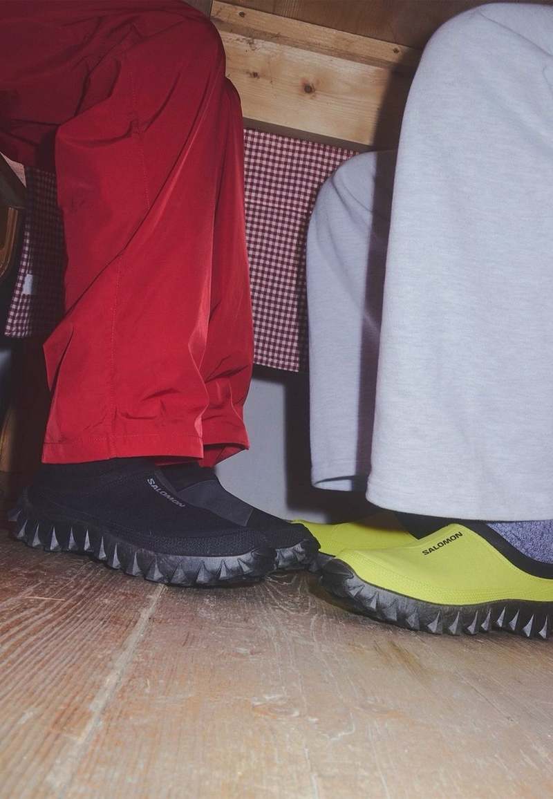 スニーカー Salomon Snow Clog BlackBlack Asphalt SALOMON SNOWCLOG Black / Black / Asphalt （サロモン スノー