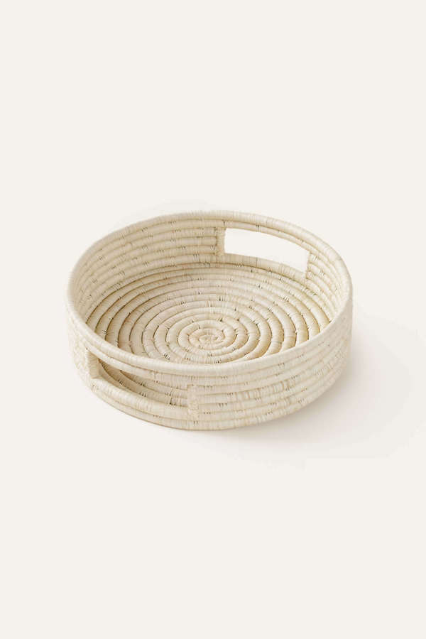 Indego Africa Small Woven Tray - Natural