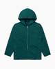 Les Tien Raw Zip Hoodie - Emerald - Thumbnail 1