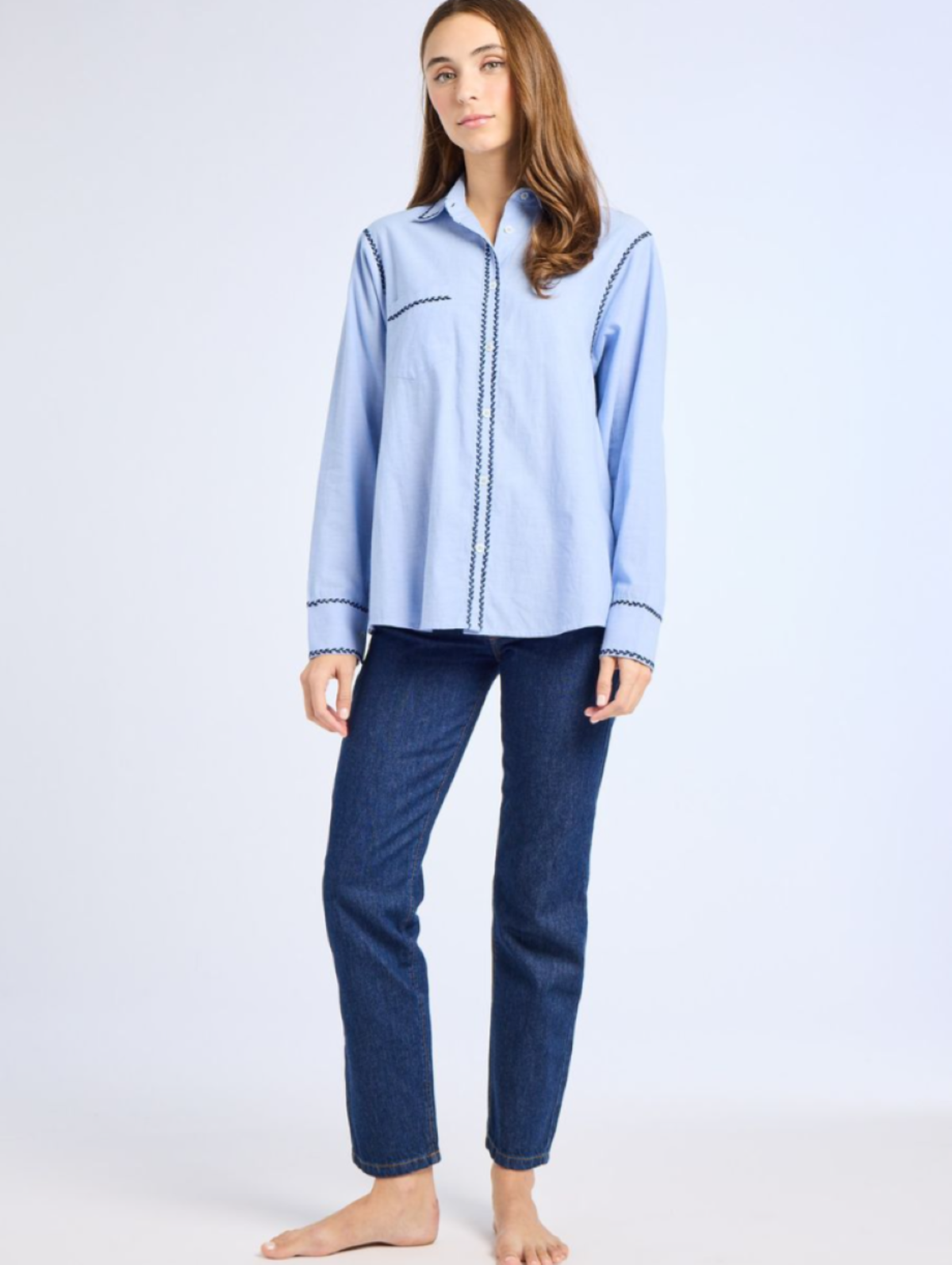 Mille Julien Top - Ciel - Image 5 of 6