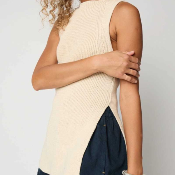 Atelier Delphine Boat Neck Top - Butter Atelier Delphine Boat Neck Top - Butter