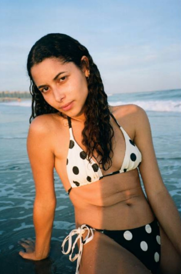 NU SWIM Drip Top - Cream/Black Polka Dot | Garmentory