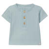 Kids Snug Henley T-shirt - Mint Blue - Thumbnail 1