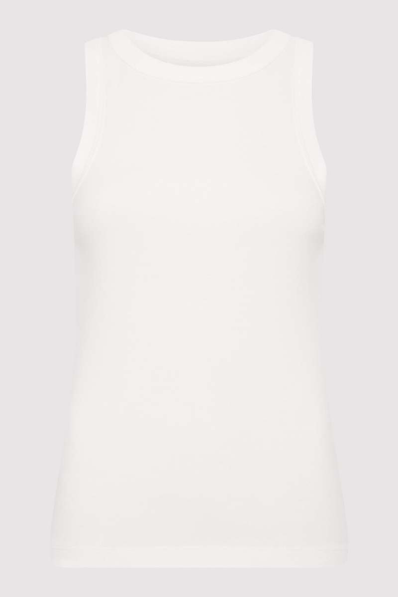 St. Agni Organic Cotton Bateau Tank - White
