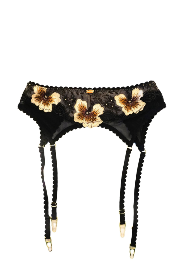 how to use ky jelly personal lubricant Fleur Du Mal Rose Logo Embroidered Garter Belt In Rose Pink - 58% Off main image 0