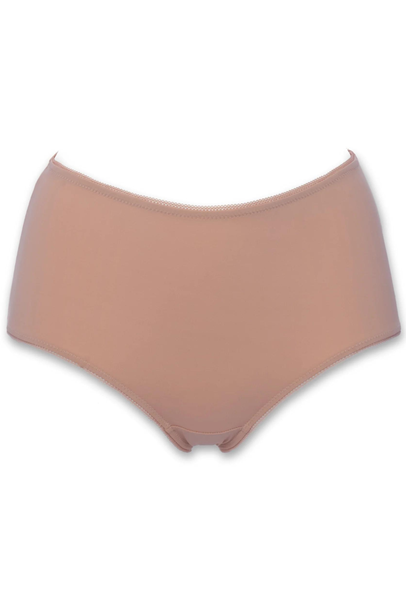 Huit Forever Skin High Waisted Brief - Blush/Navy