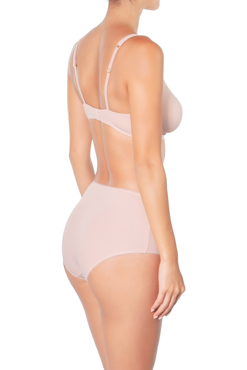 Huit Forever Skin High Waisted Brief - Blush/Navy