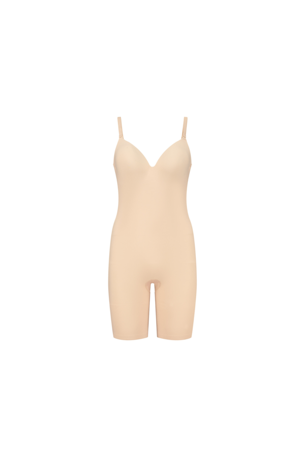 Bye Bra Low Back Bodysuit Short - Beige