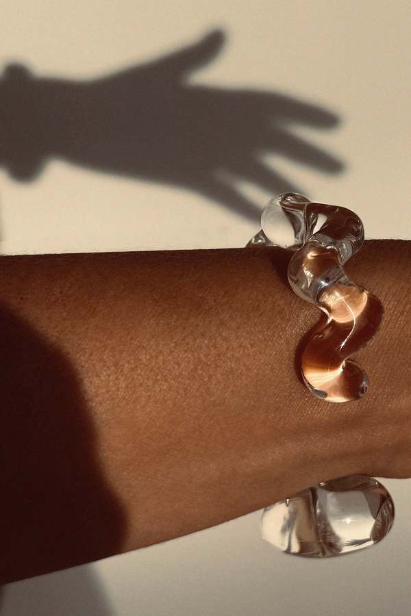 JULIE THVENOT Eterna Cuff - Cristal Glass