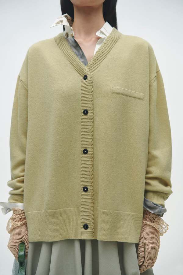 Cordera Merino Wool Classic Cardigan - Butter Cordera Merino Wool Classic Cardigan - Butter