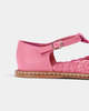 Naguisa Fragaria Woven T-Strap - Pink - Thumbnail 3