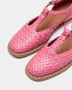Naguisa Fragaria Woven T-Strap - Pink - Thumbnail 4