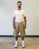 Engineered Garments BB Short - Khaki Diamond Poly Knit - Thumbnail 1