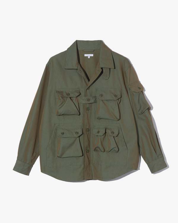 Engineered Garments Explorer Shirt Jacket - Olive | Garmentory