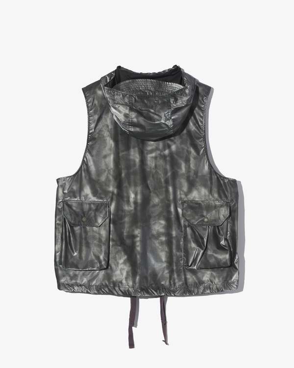 Engineered Garments Field Vest - Silver Nylon Shadow Print