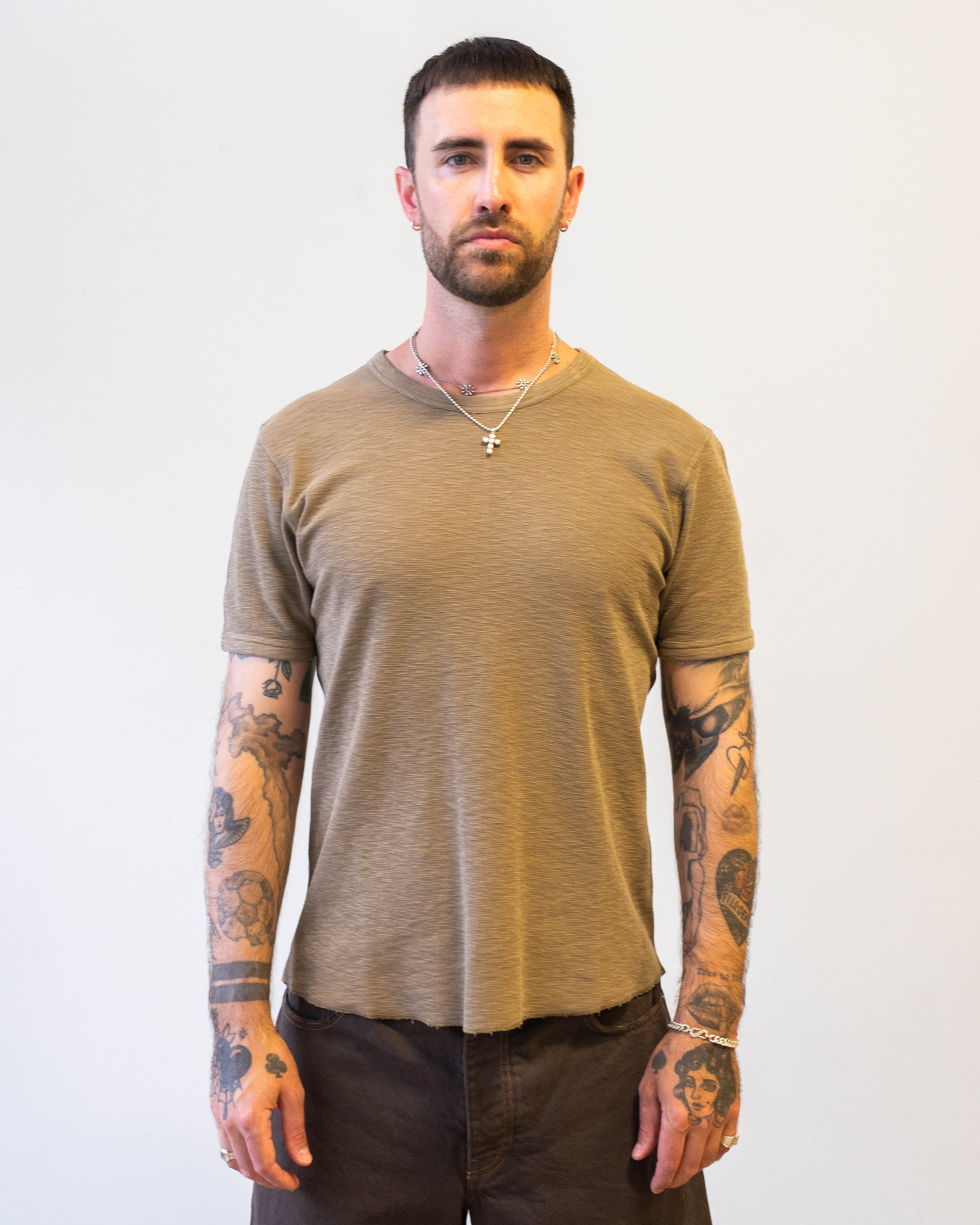 Sunflower Jagger Waffle Tee - Khaki | Garmentory