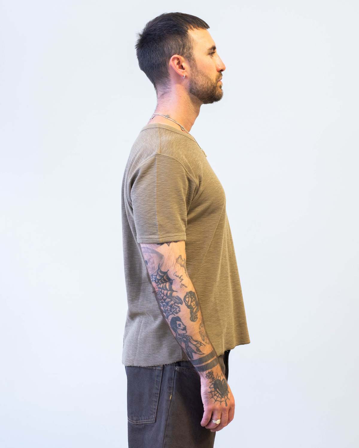 【SUNFLOWER】JAGGER TEE BLACK M MUSINSA公式 | SUNFLOWER Jagger Short Sleeve T-shirt - Black