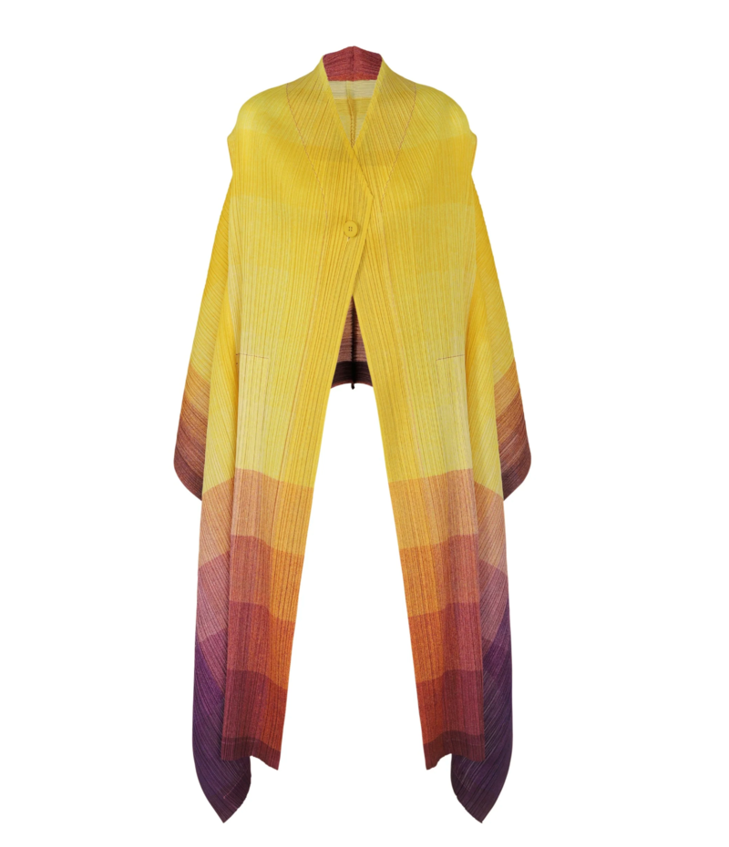 Pleats Please by Issey Miyake Photon Cardigan - Yellow