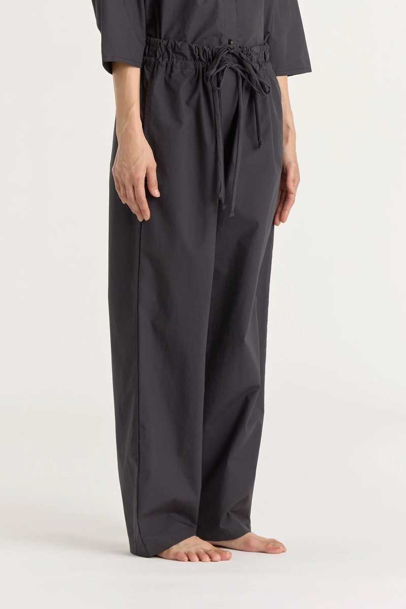 Black Crane Double String Pants - Black Black Crane Double String Pants - Black