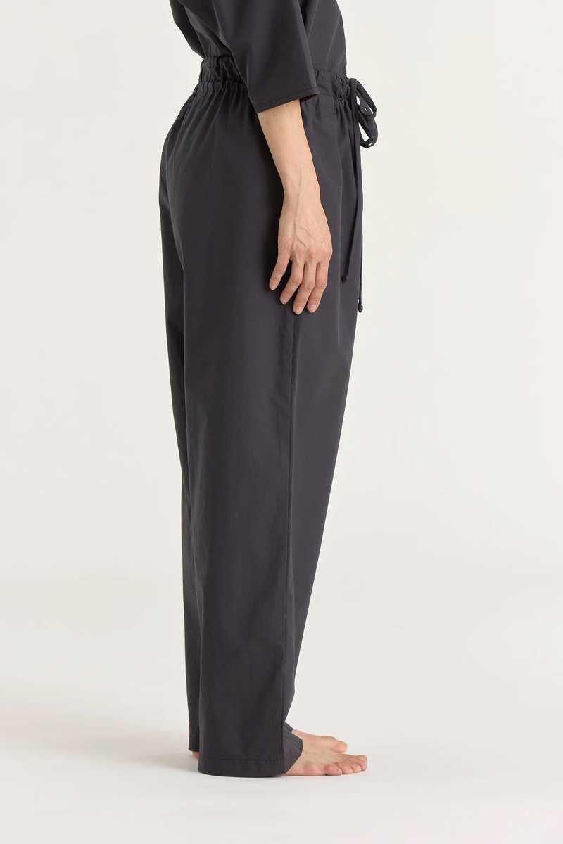 Black Crane Double String Pants - Black Black Crane Double String Pants - Black