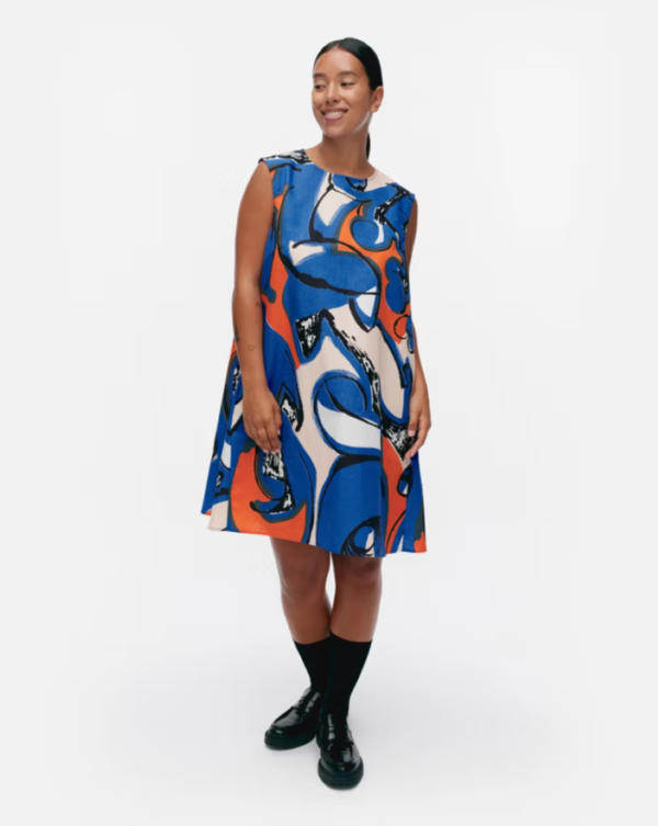Marimekko Anemonet Eldfamn Marimini Dress - Blue