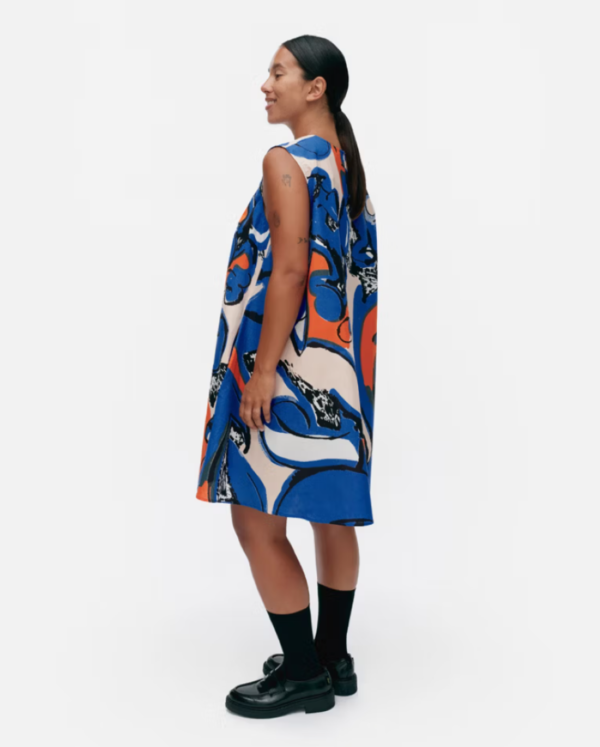 Marimekko Anemonet Eldfamn Marimini Dress - Blue