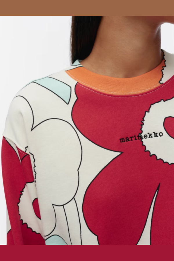 Marimekko Leiot Piirto Unikko Kioski Sweatshirt - Multi
