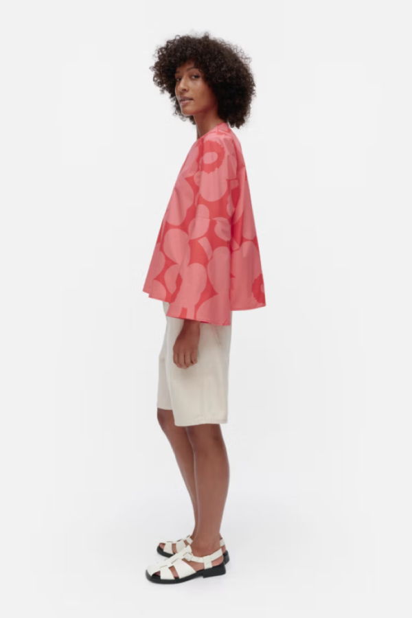 Marimekko Pelargoni Unikko Blouse - Pink