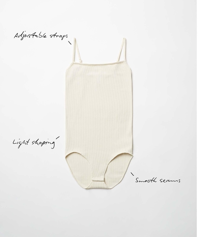 Swedish Stockings Barbro Rib Body - Ivory