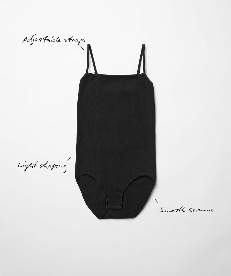 Swedish Stockings Barbro Rib Body - Black