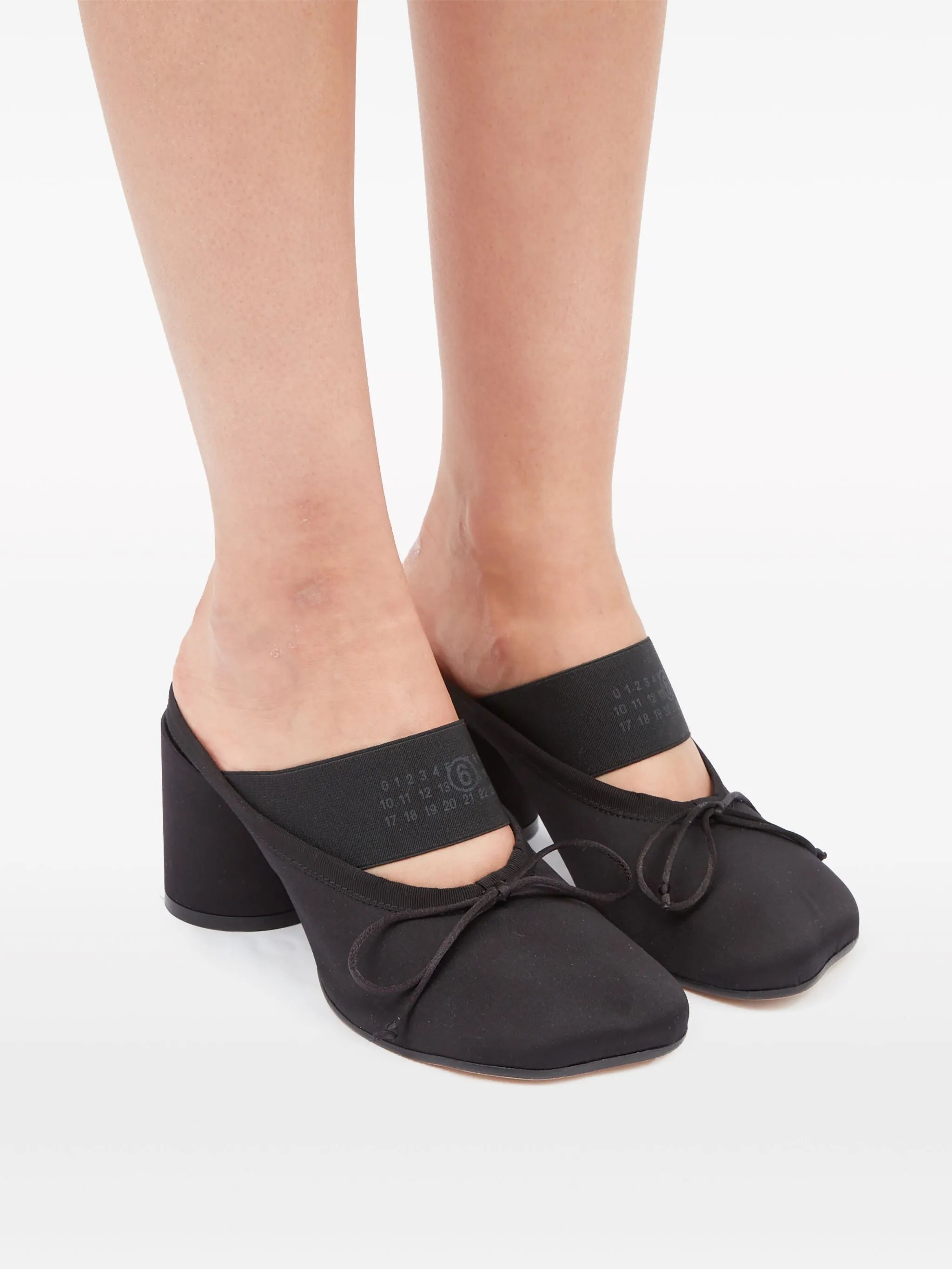 Logo-Heeled-Elastic-Ballet-