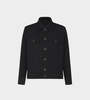 Issey Miyake Wool-like Pleated Jacket - Black - Thumbnail 1