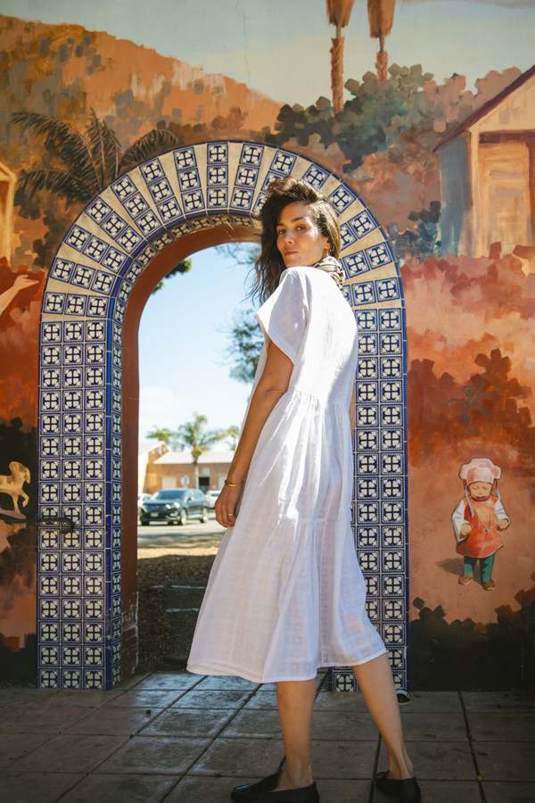 World of Crow White Lily Dress