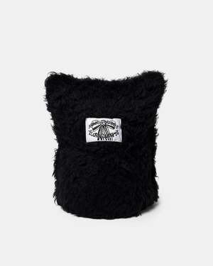 Acne Studios Fluffy Square Beanie - Black | Garmentory