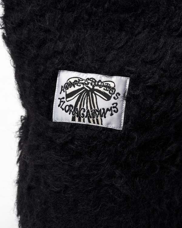 Acne Studios Fluffy Square Beanie - Black | Garmentory