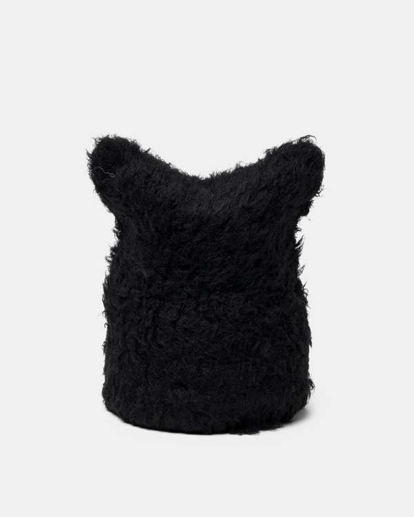 NWT Acne Studios Black Fluffy Square Beanie Acne Studios - Fluffy square beanie - Black main image 4