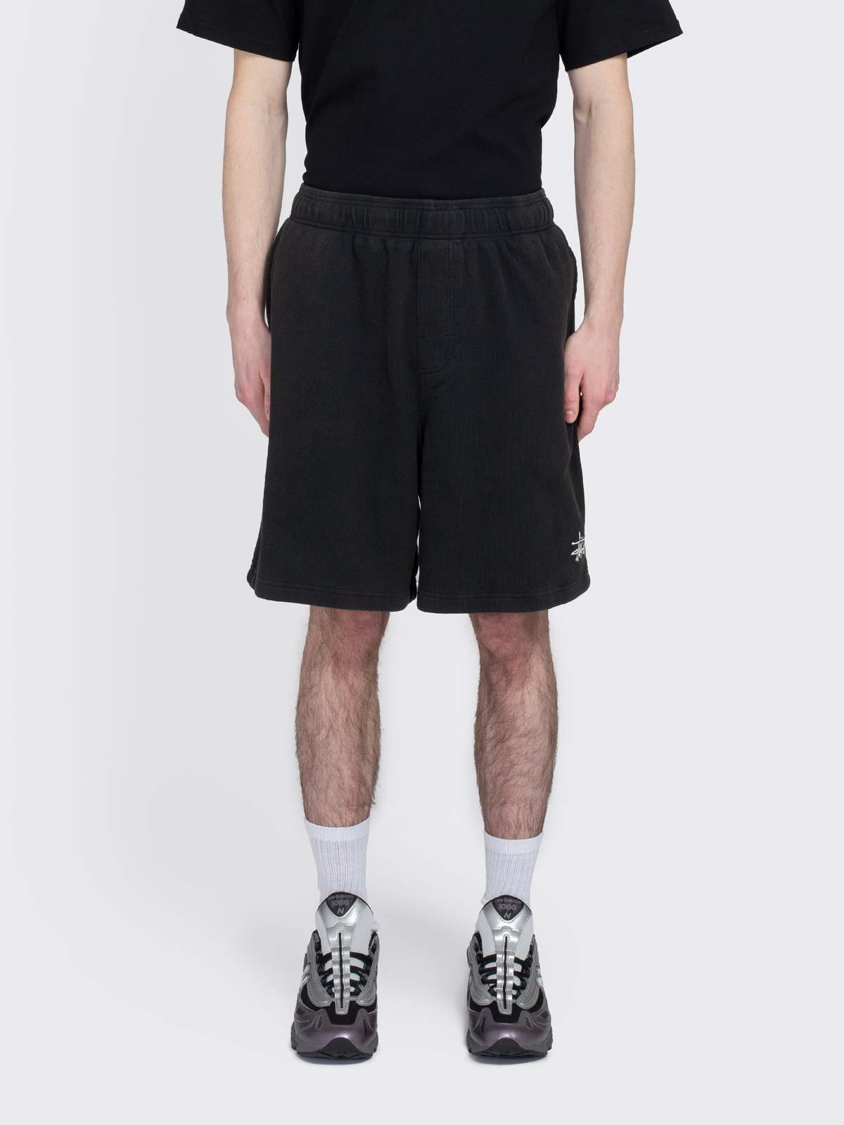 パンツ Stussy DOUBLE LAYER JERSEY SHORT Stussy - BLACK DOUBLE LAYER JERSEY SHORTS – LE LABO STORE