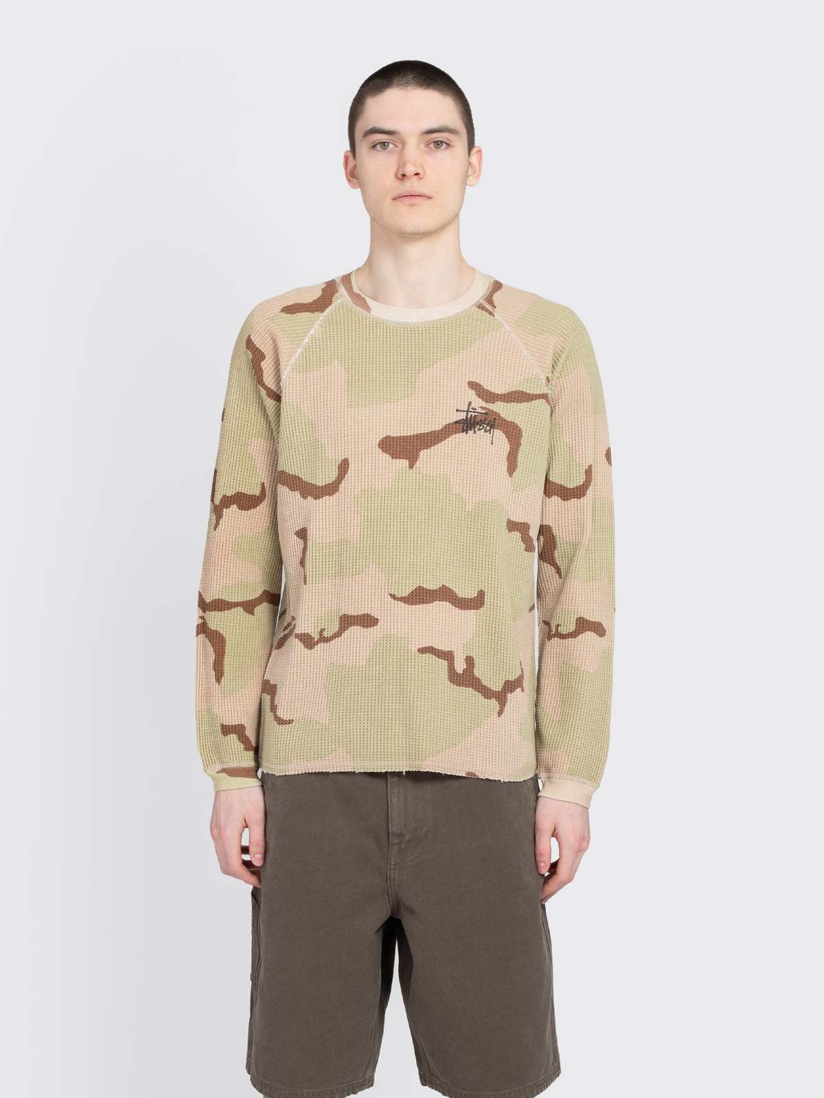 M BASIC STÜSSY THERMAL SAND CAMO Stussy Basic Thermal Sand Men's