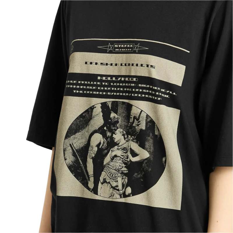 DRKSHDW by Rick Owens Jumbo Short Sleeve T-shirt - Black/Pearl