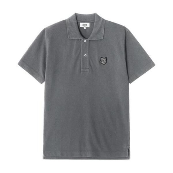 Maison Kitsun Tee - Medium Grey Melange