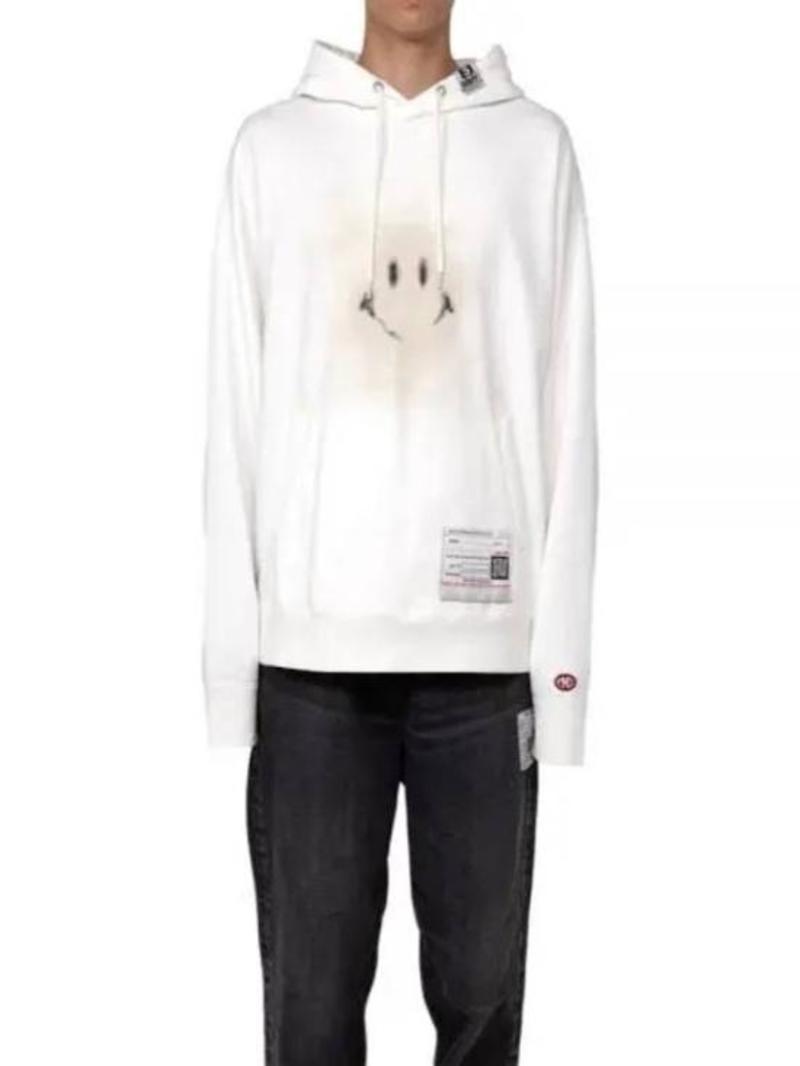 MIHARA YASUHIRO｜HOOD/ZIP-UP (J10HD512 WHITE) Mihara Yasuhiro Zippered Hoodie - White | Garmentory