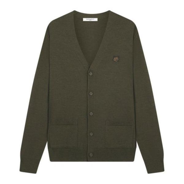 Maison Kitsun Cardigan - Khaki