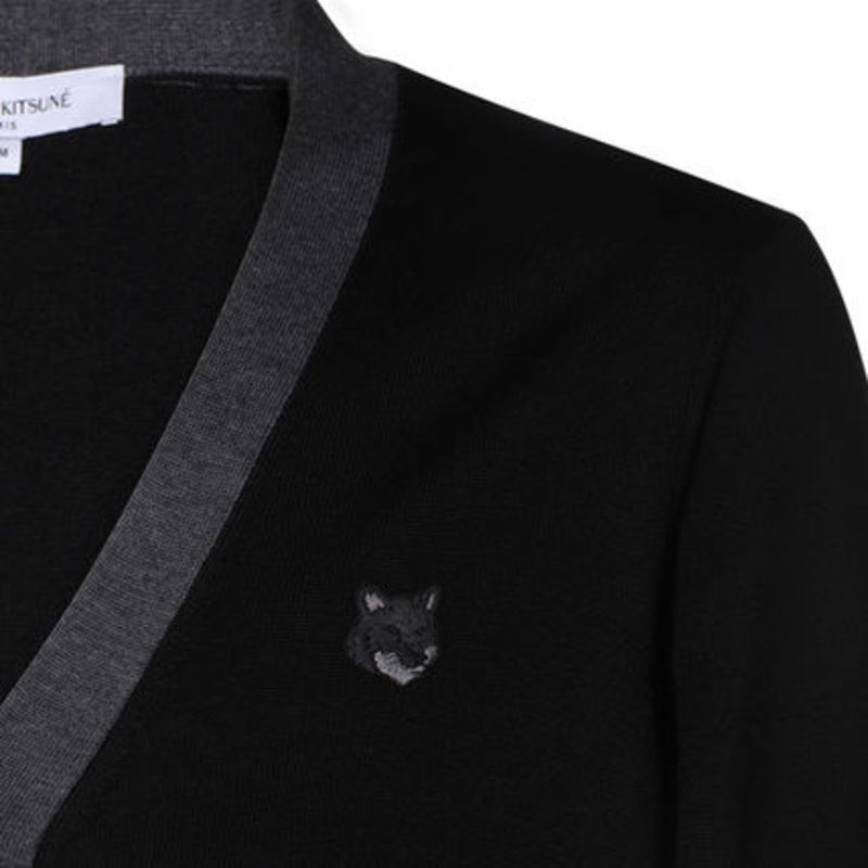 Maison Kitsun Cardigan - Black