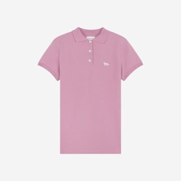 Maison Kitsun Baby Fox Patch Regular Polo Shirt - Blossom