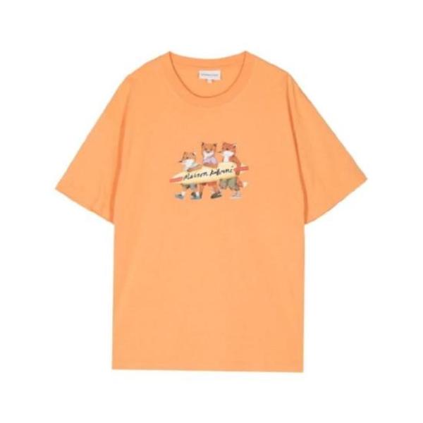 Maison Kitsun Sunset Orange Top