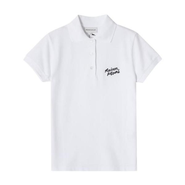 Maison Kitsun Polo Shirt - White/Black