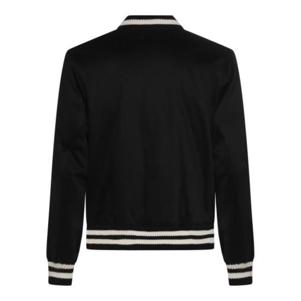Maison Kitsuné Bomber Jacket - Black | Garmentory