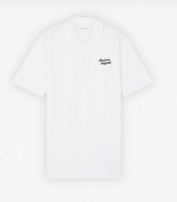 Maison Kitsun Polo Shirt - White/Black