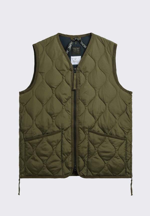 本格派ま！ TAION-Military-Zip-V-Neck-Down ジャケット・アウター