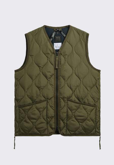 ジャケット・アウター TAION MILITARY CREW NECK DOWN VEST Military Crew Neck Down Vest in Dark Olive - Eastwood Ave